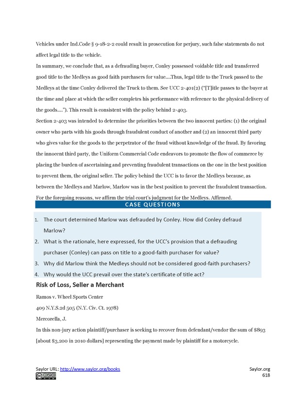 Business Law and the Legal Environment - Page 618